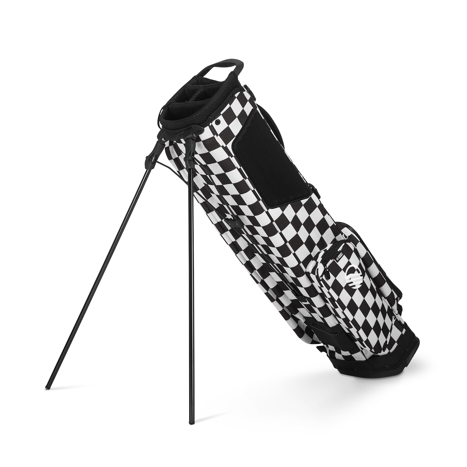 El Camino | Black/White Checker Mid Size Stand Bag - Image 3