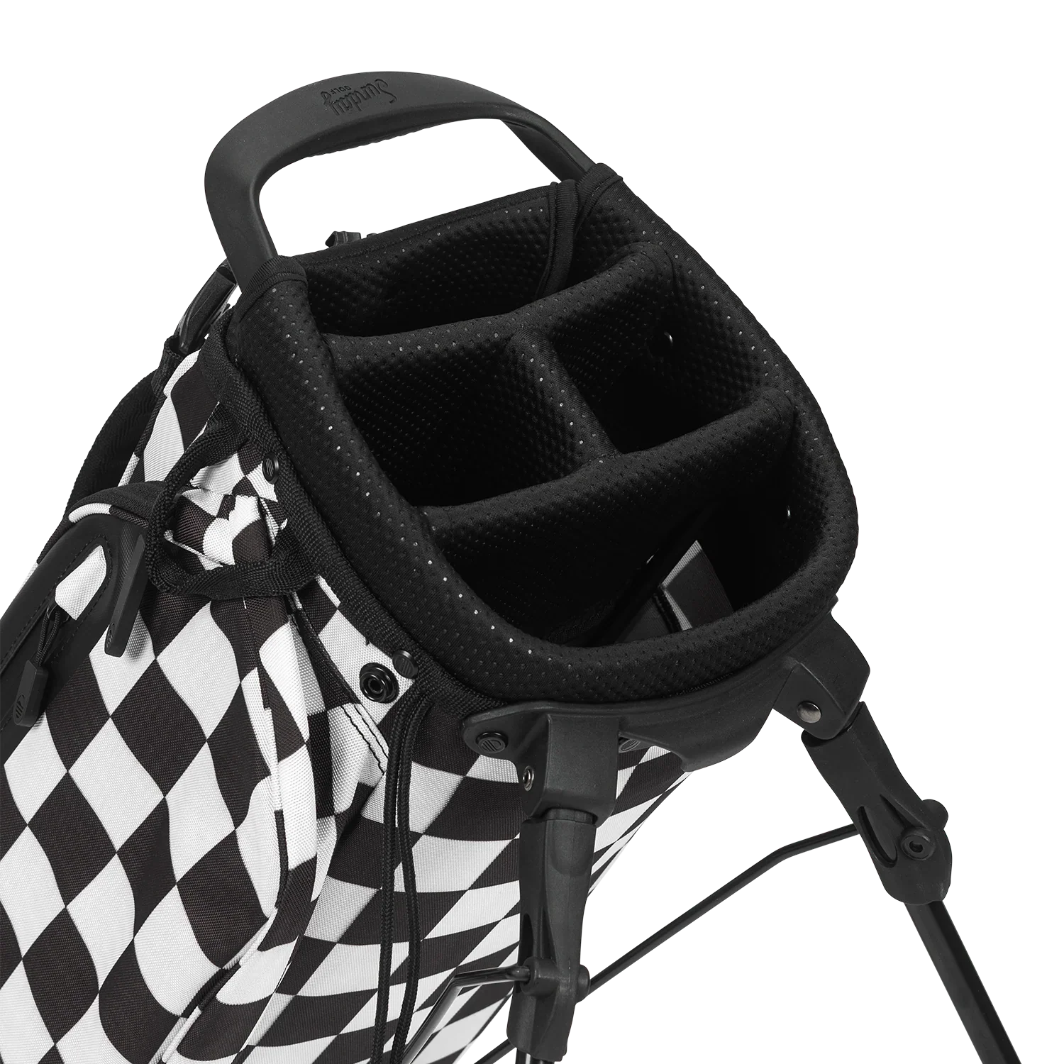 El Camino | Black/White Checker Mid Size Stand Bag - Image 6