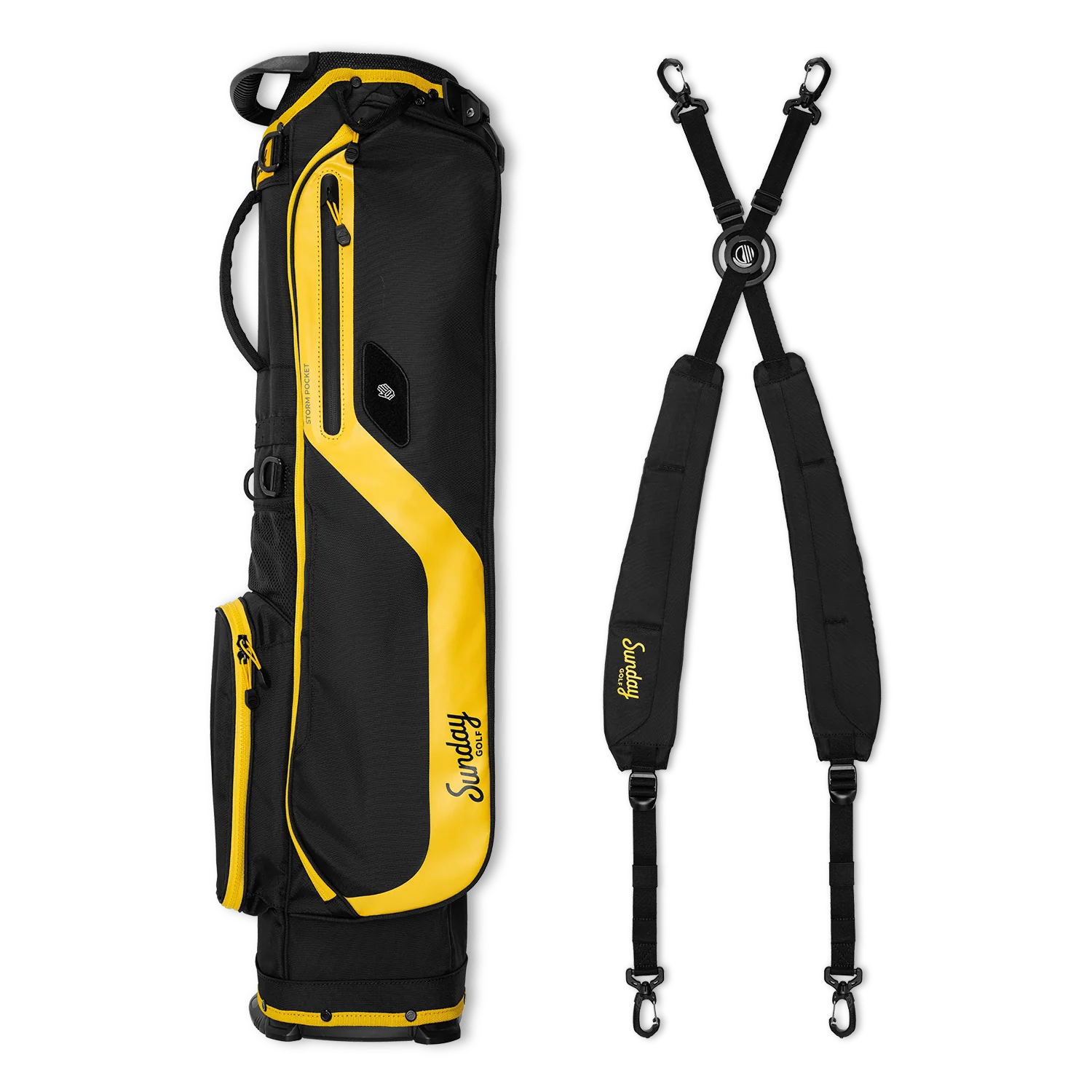El Camino | Black & Yellow Walking Golf Bag - Image 3