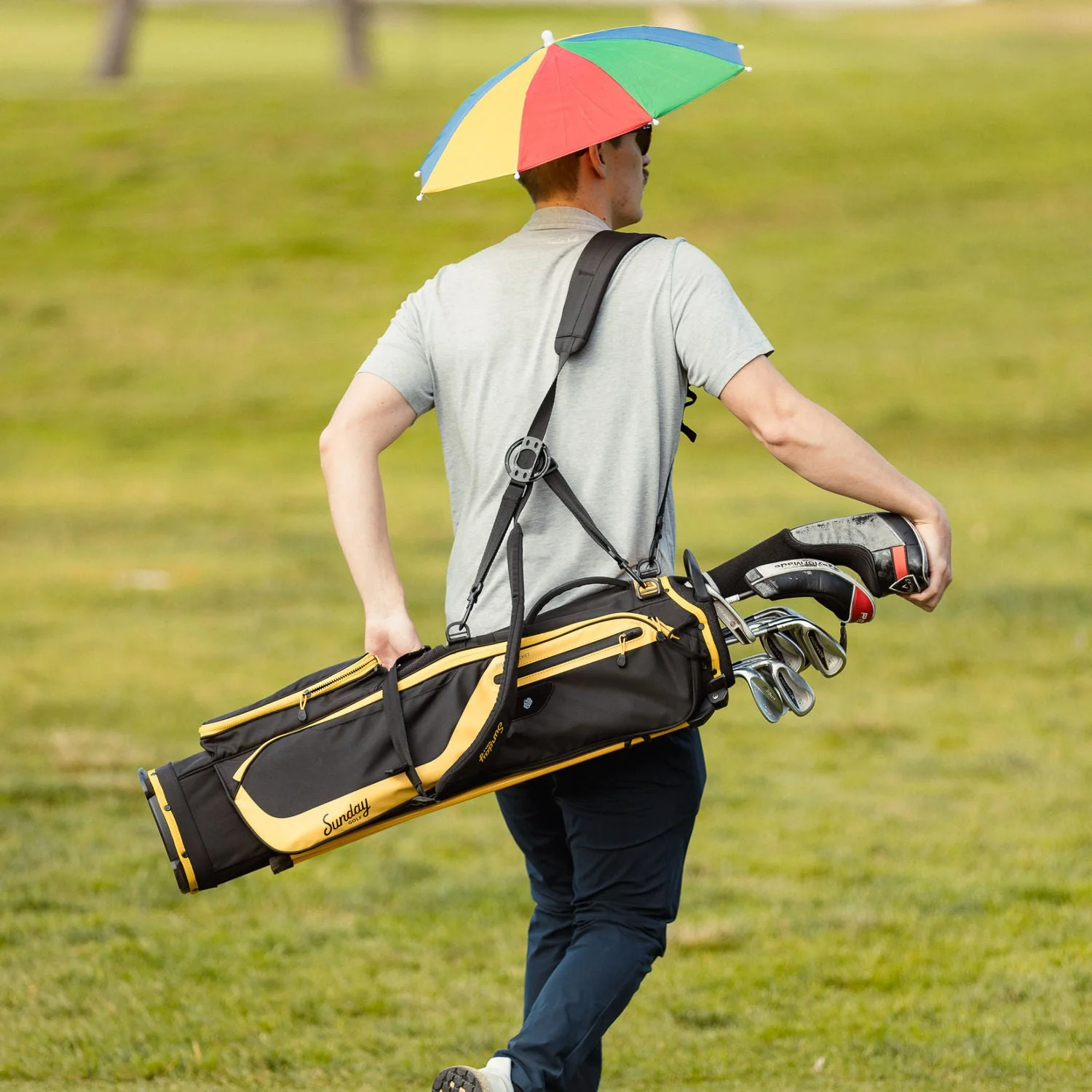 El Camino | Black & Yellow Walking Golf Bag - Image 6