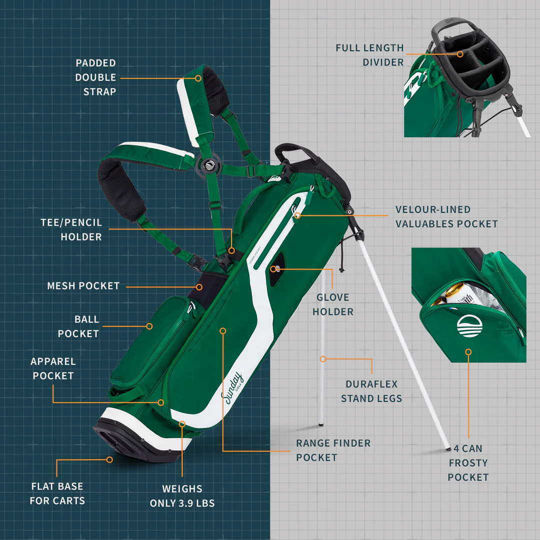 El Camino | Evergreen Mid Size Stand Bag - Image 2
