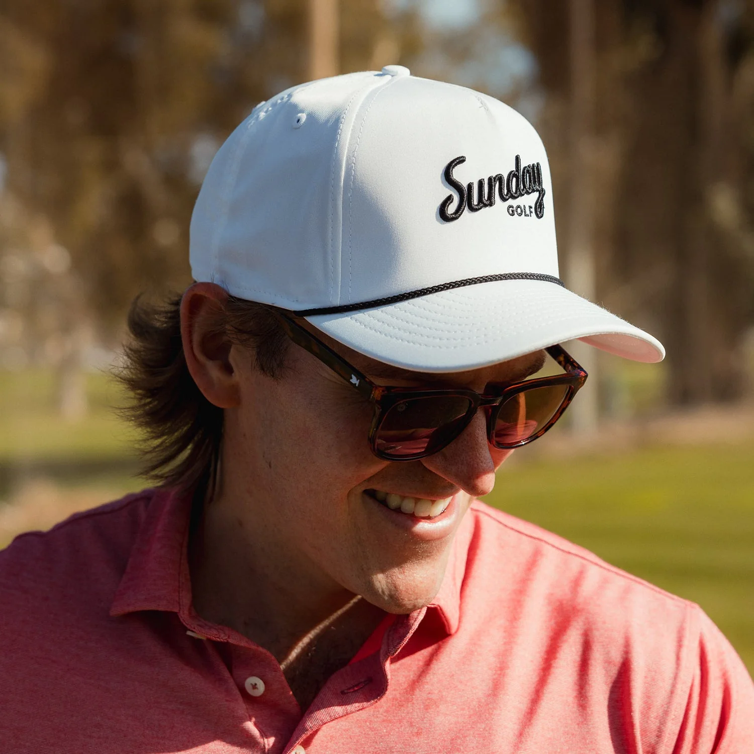 Sunday Golf Rope Hat | White & black - Image 5