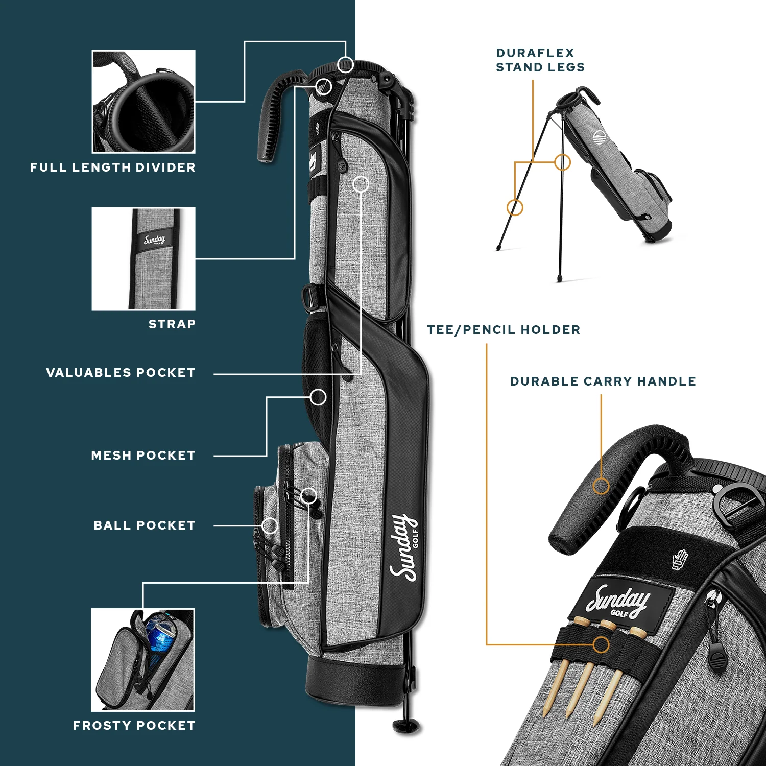 The Loma | Flamingo Par 3 Bag - Image 9