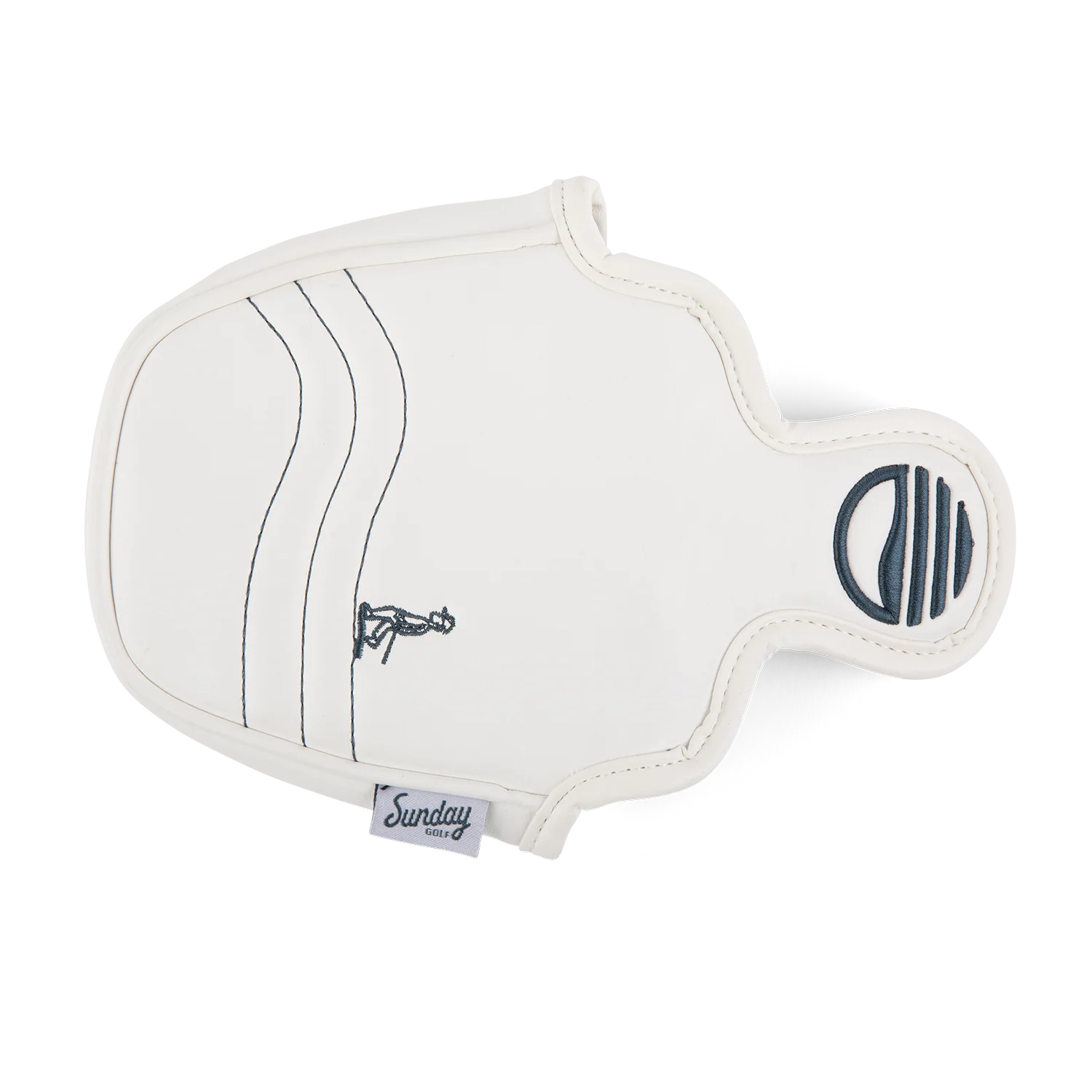 Mallet Putter Headcover | White/Navy - Image 4