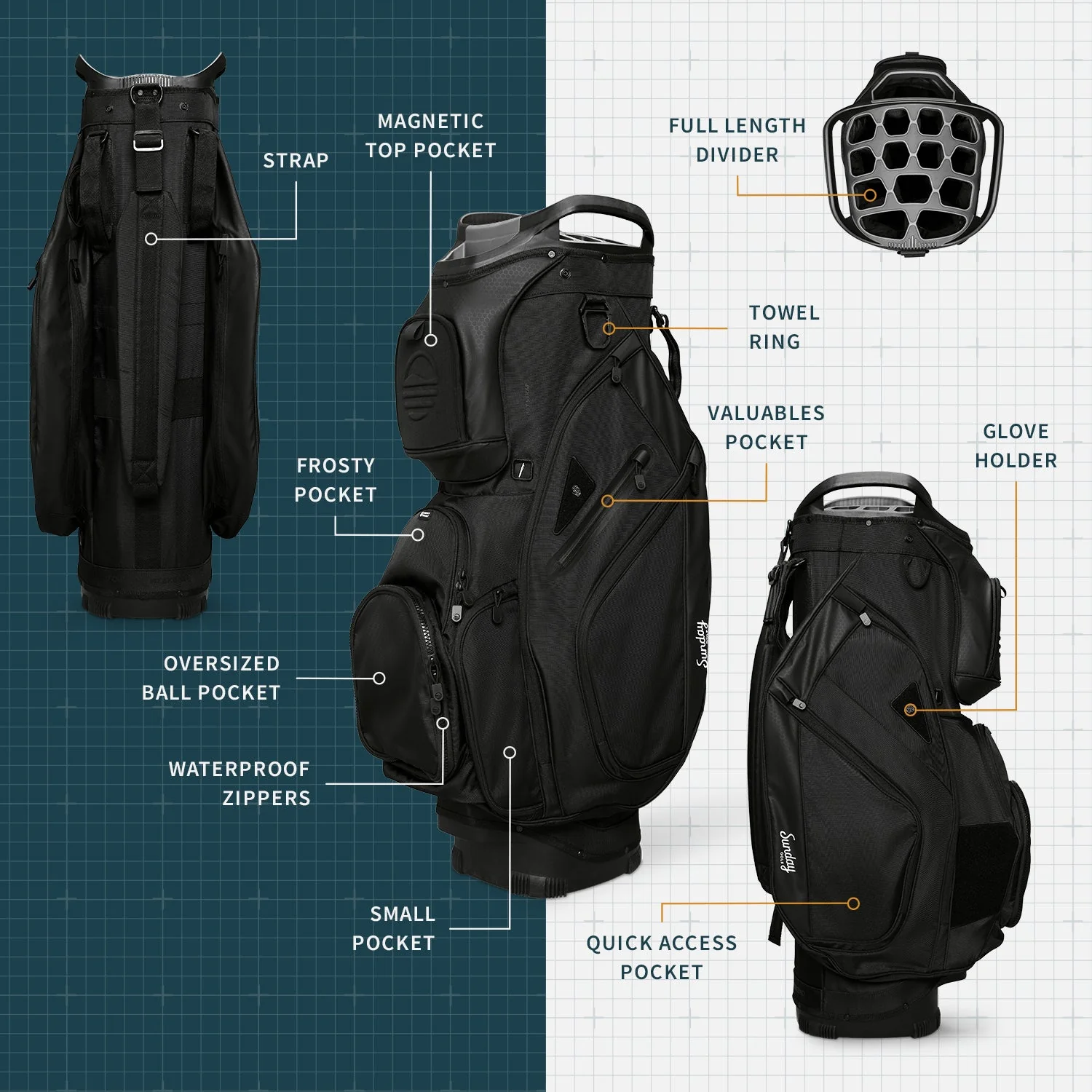 The Big Rig | Toasted Almond Cart Bag - Image 16